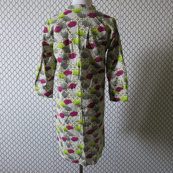 Sapphire Multi Colour Print 3/4 Sleeve Tunic Dress - Size Small - Picture 4 of 6